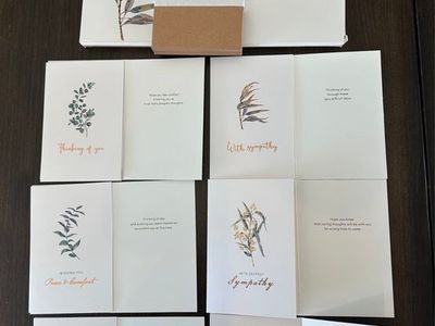 BGT-Cards Sympathy Cards Assorted Botanical Designs Box Set