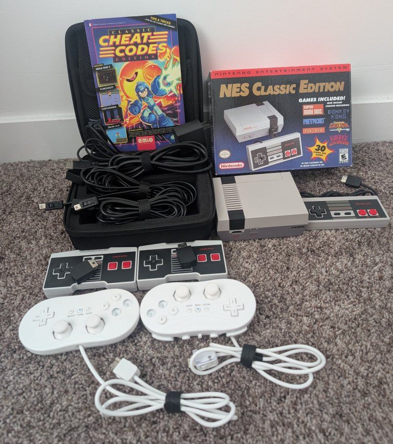 Nintendo NES Classic Edition Mini Game Console Bundle