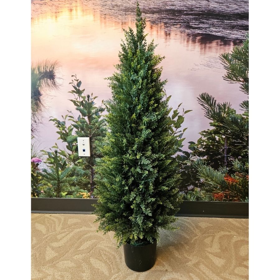Decorative Lifelike Evergreen Pines. Modern Home Decor