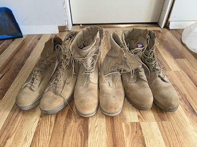 Belleville/Military 3 Pair Boots For Men.