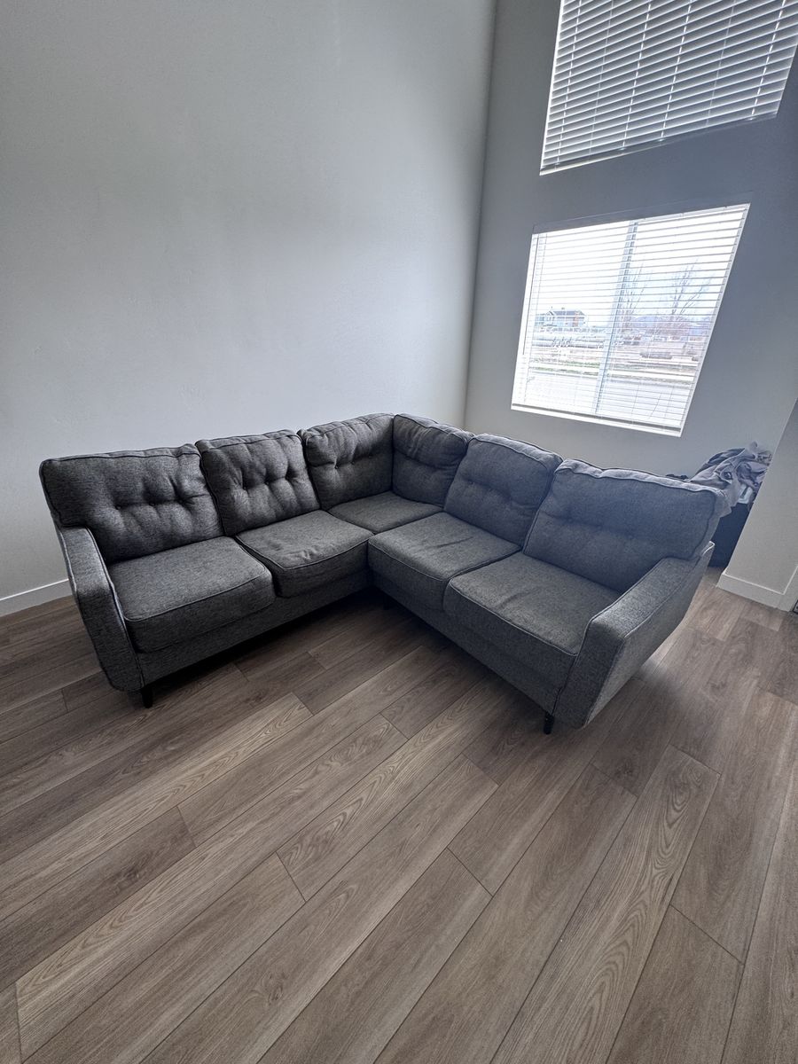Grey L Shaped Couch