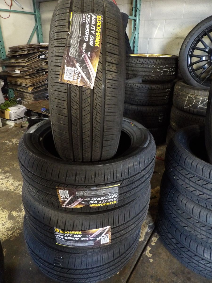 235/55R19 BLACKHAWK AGILITY SUV SET OF NEW TIRES