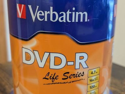 Verbatim® Life Series DVD-R Disc Spindle, Pack Of 100