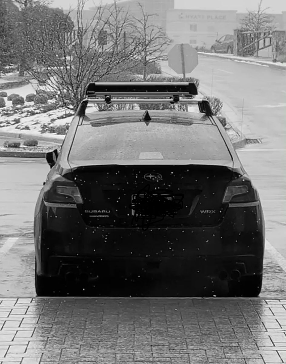 Subaru roof rack and Thule ski mounts