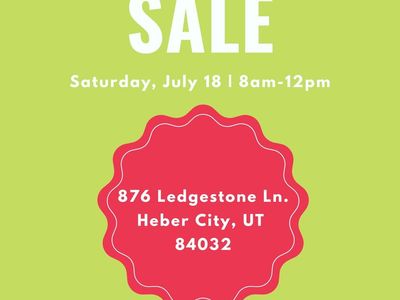 Moving Estate Sale - Heber City, UT: Tools, Toys, Furniture, Kitchen Utensils & More!