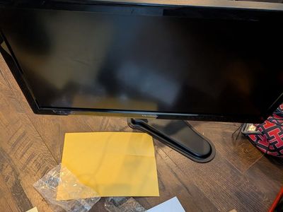 Duel monitors with metal stand and anker hub