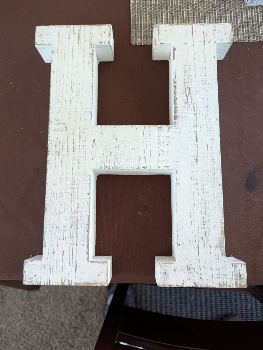 Hobby lobby letter H home decor
