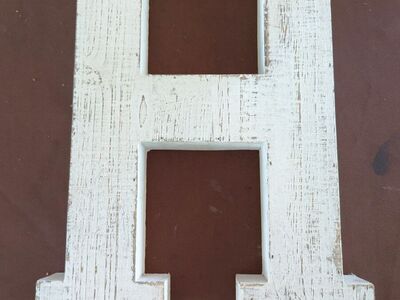 Hobby lobby letter H home decor