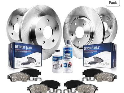 DETROIT AXLE Brake Kit for 2011-2016 Kia Optima, 2011-2015 Hyundai Sonata - Rotors & Ceramic Pads