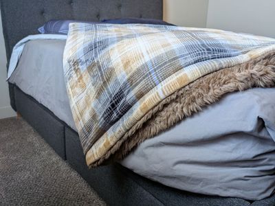 IDANÄS Upholstered Storage Bed – Queen (Dark Gray)