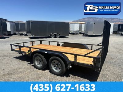 7x14 Echo EA-14-15T Utility Trailer - 7K GVWR - Tire Chocks