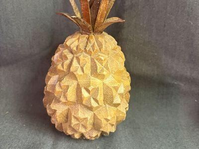 Vintage Hand-Carved Wooden Pineapple – Tropical Folk Art $20 cash/venmo in Draper