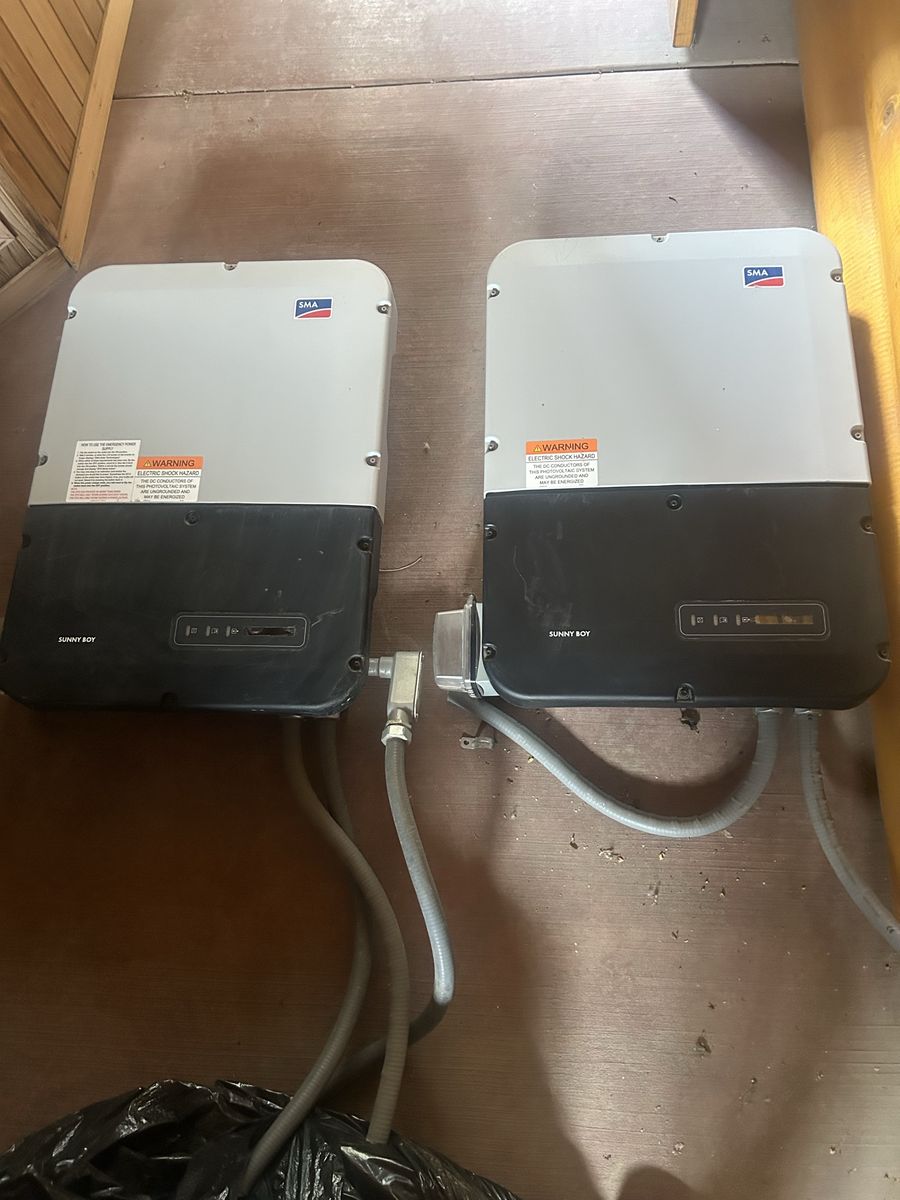 Pair of SMA Sunny Boy Inverters for Solar Power Systems
