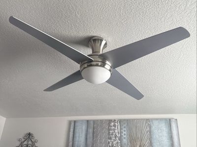Grey Ceiling Light / Fan