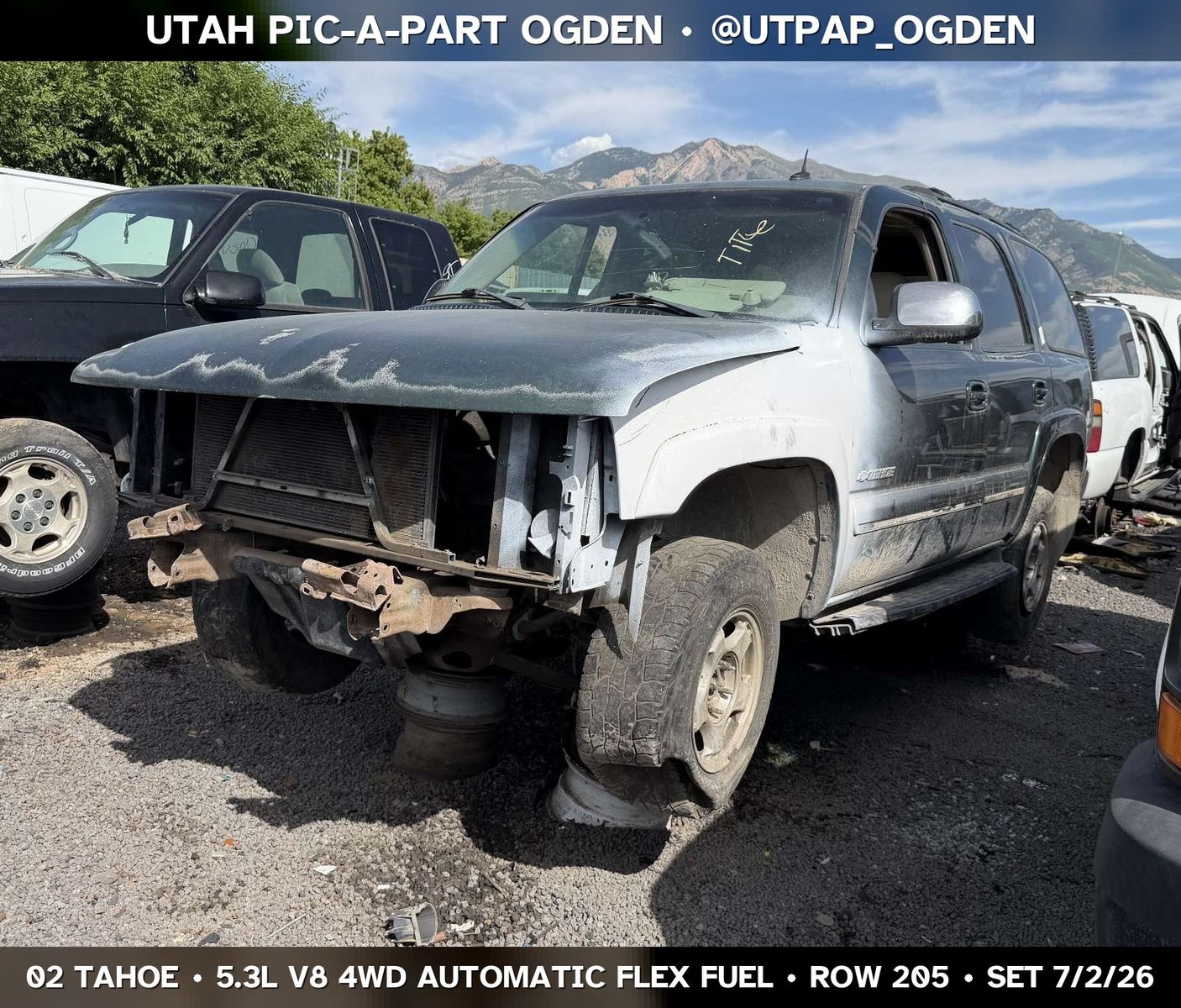 2002 Chevrolet Tahoe GMT800 Parts - UTPAP Ogden
