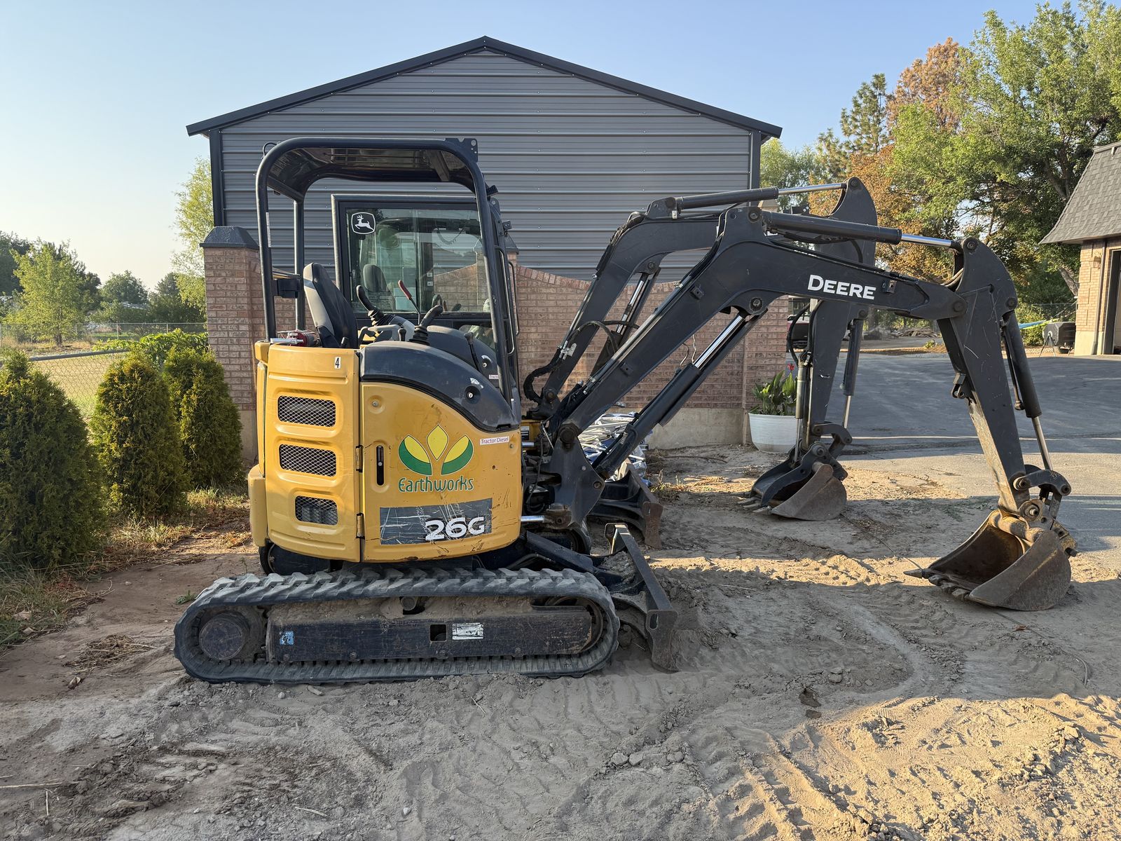 2017 John Deere 26G mini excavator