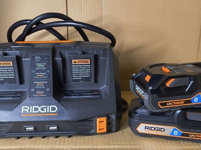 Ridgid Octane 18v Batteries and Charger