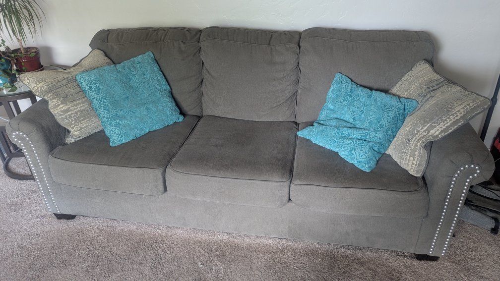 grey sofa