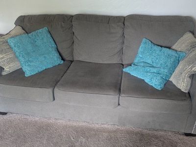 grey sofa
