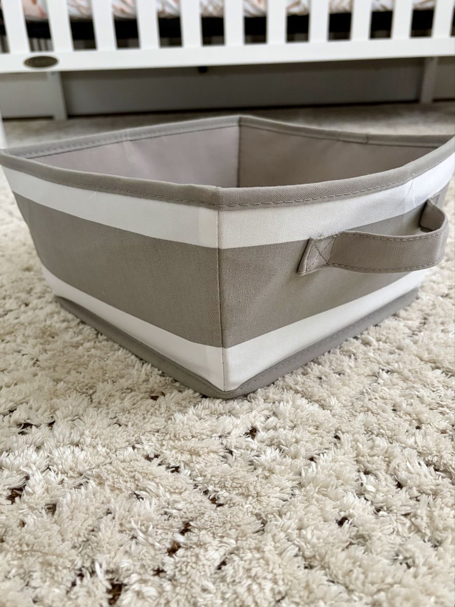 Striped Storage Bin