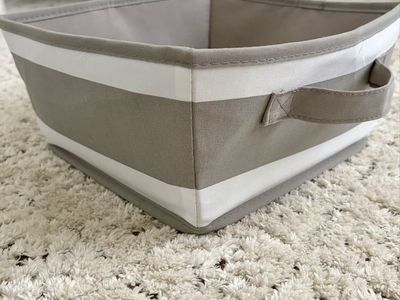 Striped Storage Bin