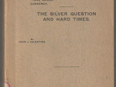 "Money. Natural law of money. International bimetallism. "Free silver." Currency. The silver question and hard times.