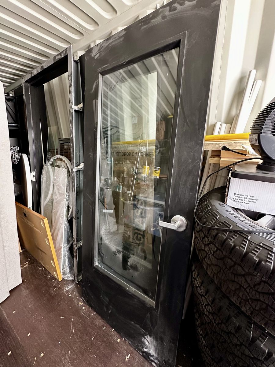 Commercial Glass & Metal Door with Frame