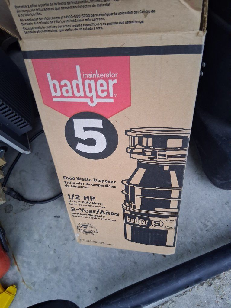 badger 5 food waiste disposal 