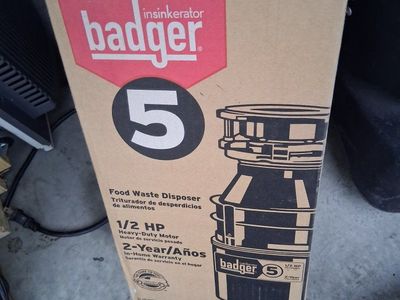 badger 5 food waiste disposal