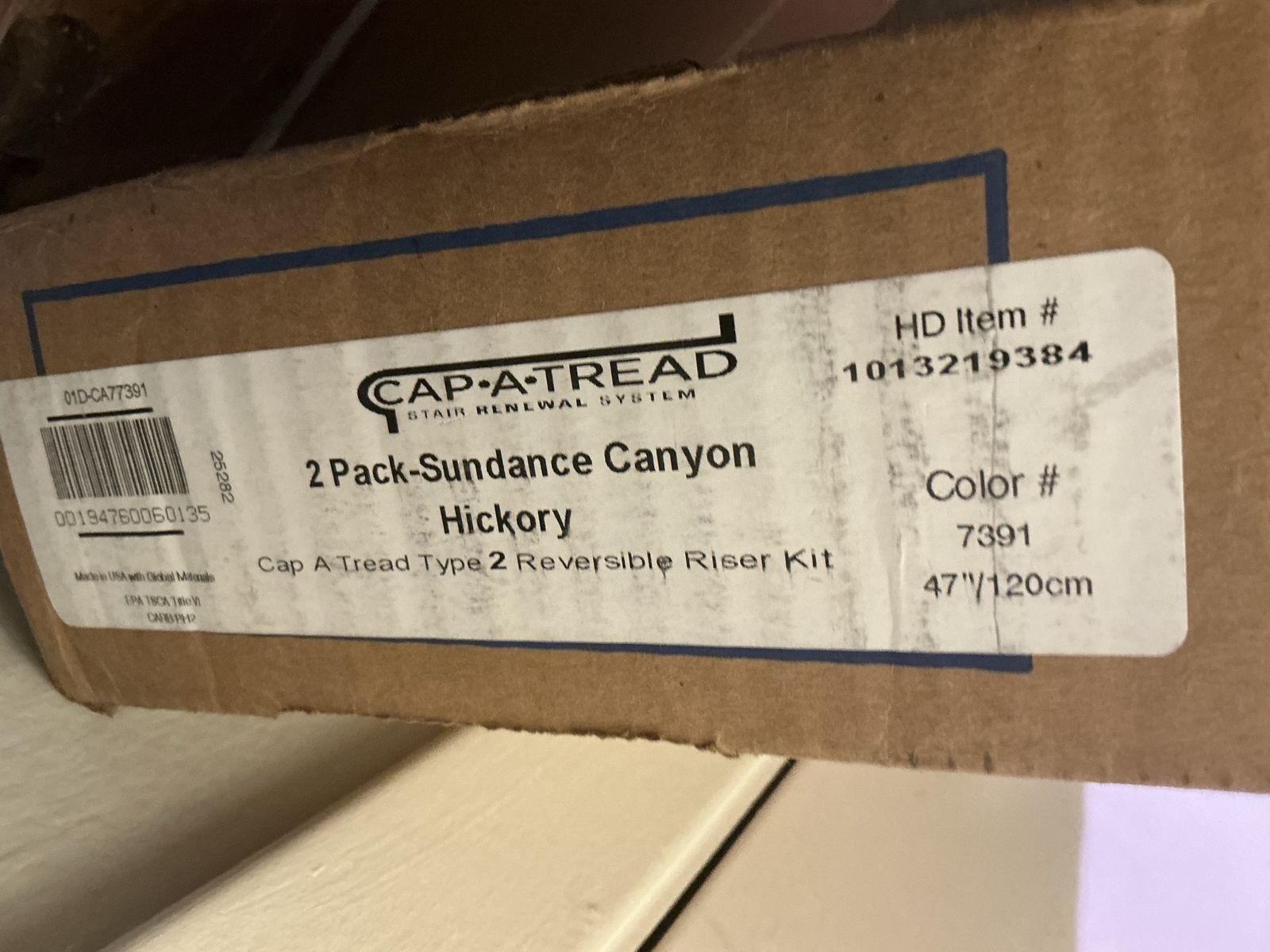 Cap-A-Tread 4-Step Stair Renewal Kit – Sundance Canyon Hickory