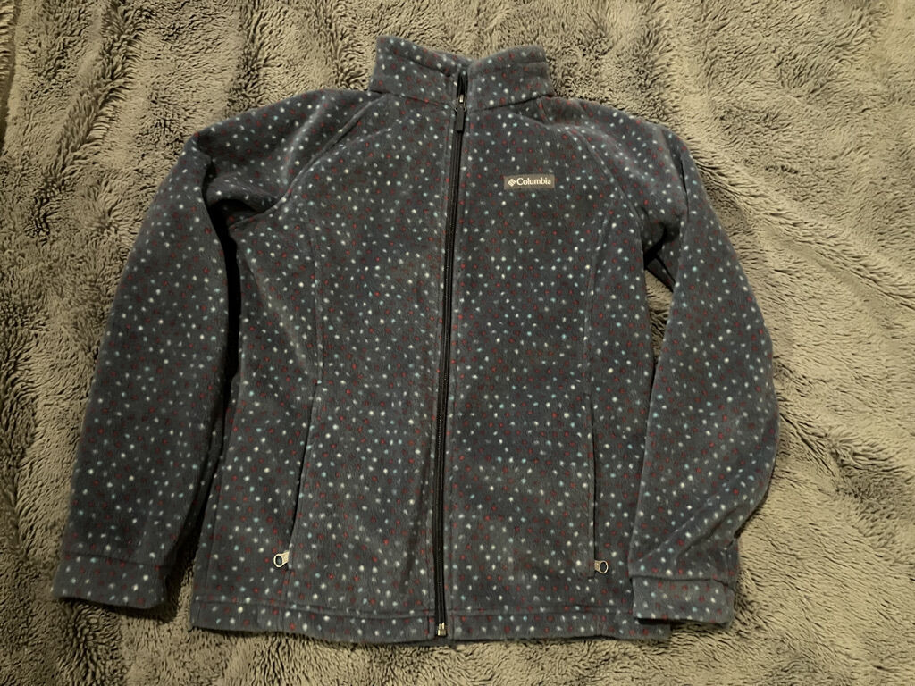 Girls Large Columbia Fleece Zip-up Jacket-size 14