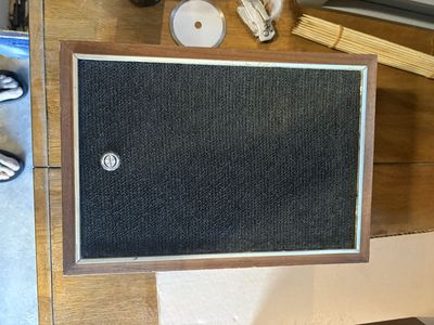 Vintage Denon Wooden Cabinet Home Audio Speaker