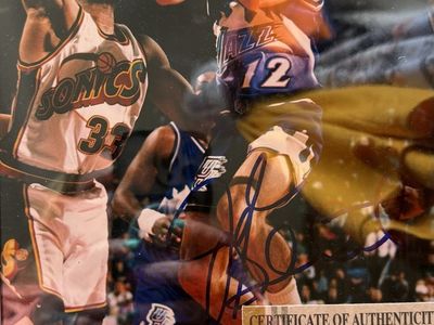 Framed autographed photos