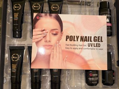 Mobray Poly Nail Gel Kit - UV/LED Fast Building Nail Extension Gel Set with Base & Top Coat