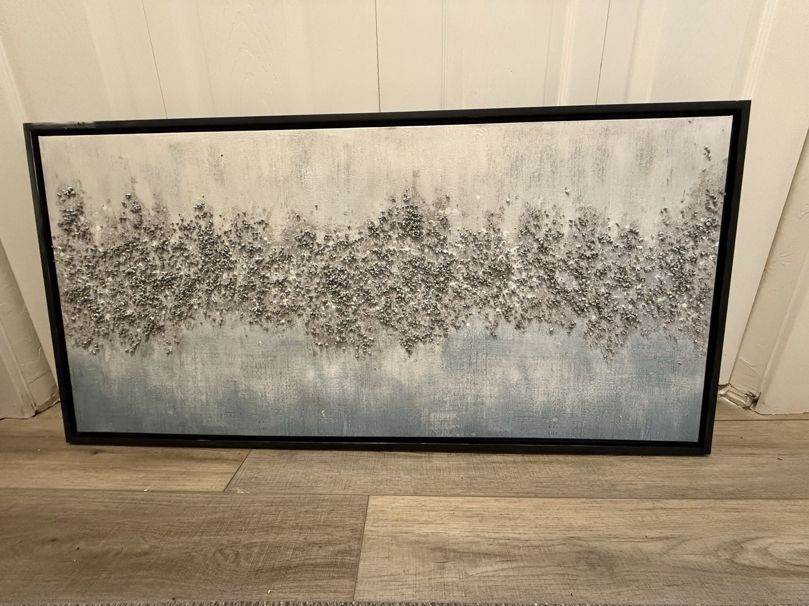 Large winter weather painting