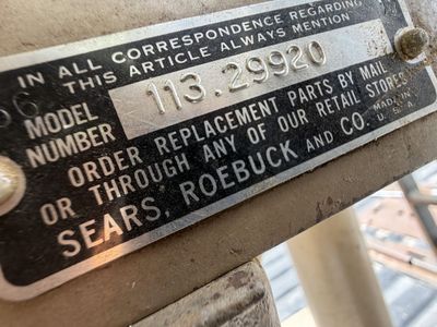 1960 vintage craftsman table saw $120
