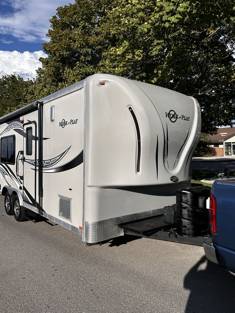 Work and Play Toy Hauler Travel Trailer -