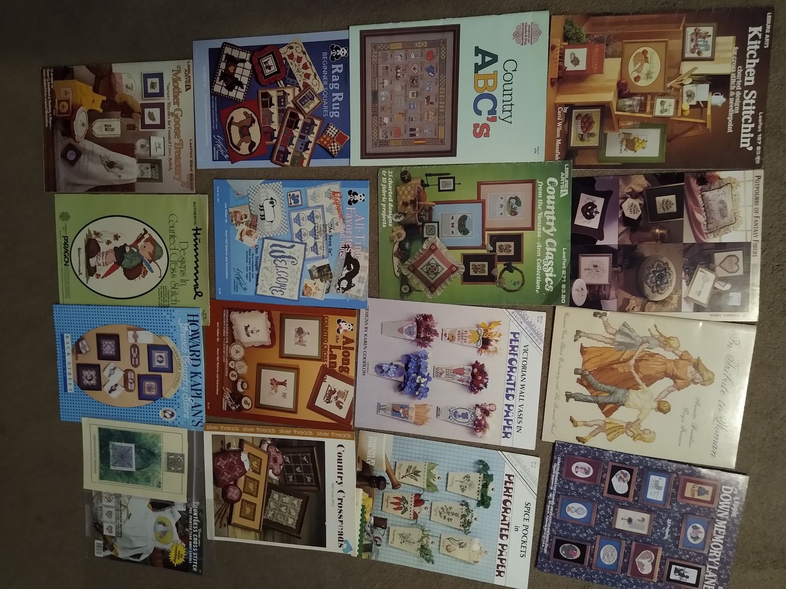 Counted Cross Stitch Books / Patterns - Vintage