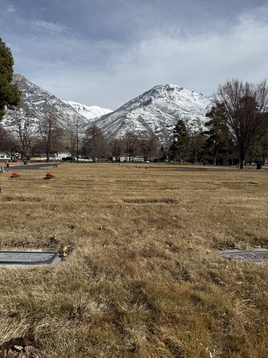 Provo Utah City Cemetery Burial Plot
