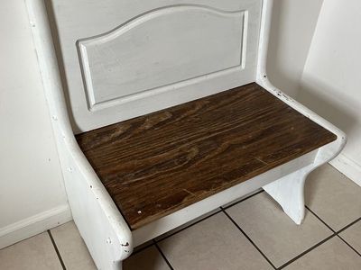 Solid Wood Bench With Storage