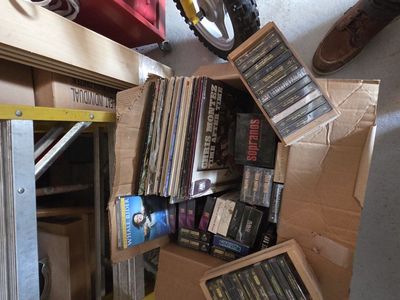Old albums , cassette's , v h s