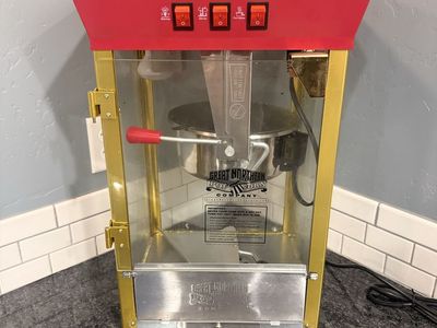 Great Northern Popcorn Company Countertop Popcorn Machine - Red & Gold Vintage Style