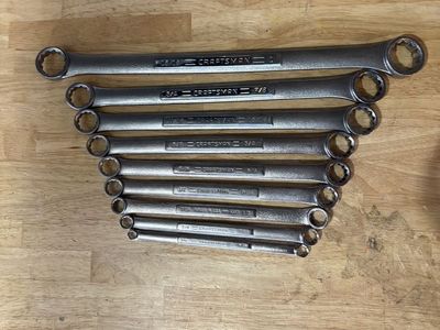 Craftsman Made in USA Box End Wrench Set SAE Inch