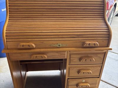 Vintage Roll Top Desk