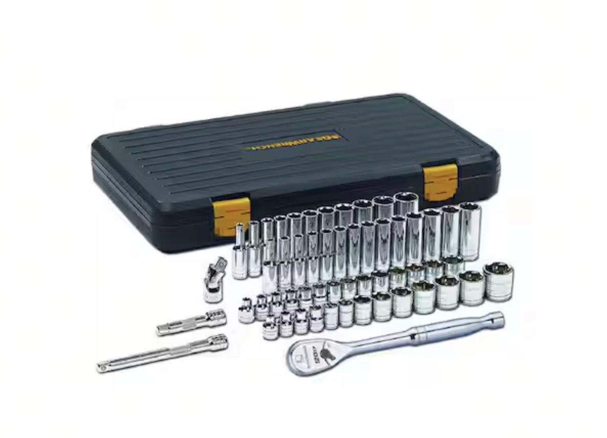 120XP 3/8 in. Drive 6-Point Standard & Deep SAE/Metric Ratchet and Socket Mechanics Tool Set (56-Piece)
