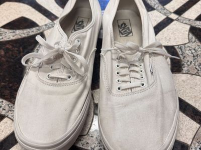 Vans Authentic True White Sneakers - Men's Size 14