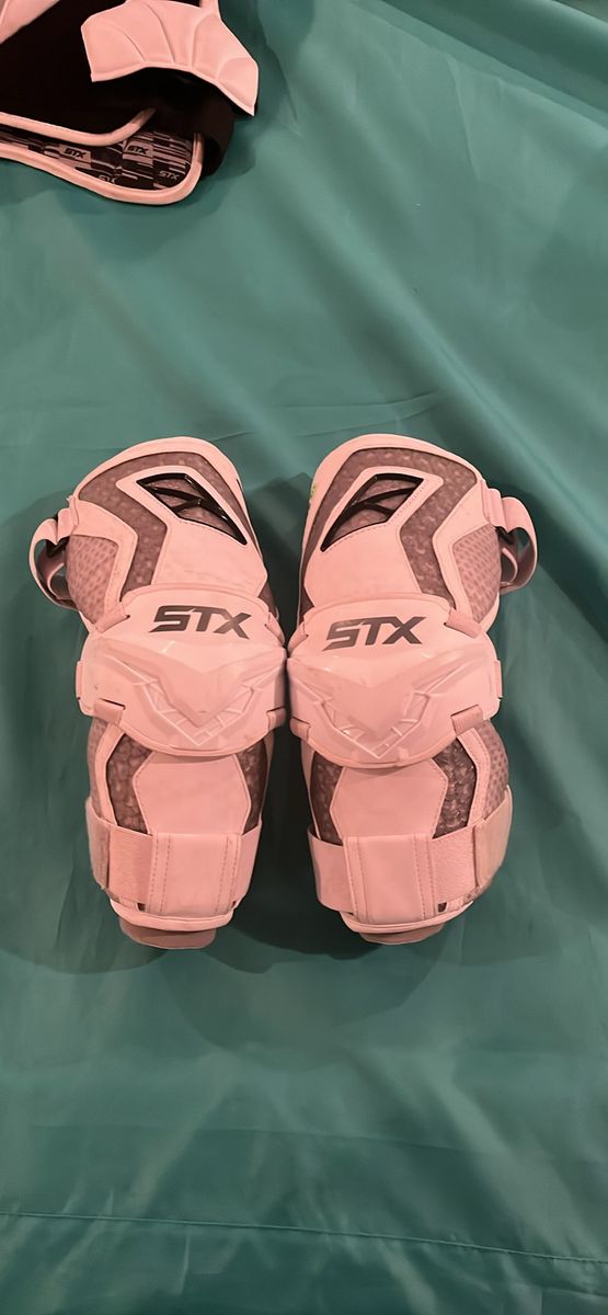STX Cell VI Lacrosse Arm Pads | White Size XL- Excellent Condition