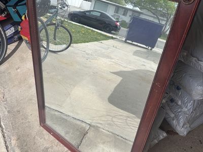 Large Solid Wood Mirror