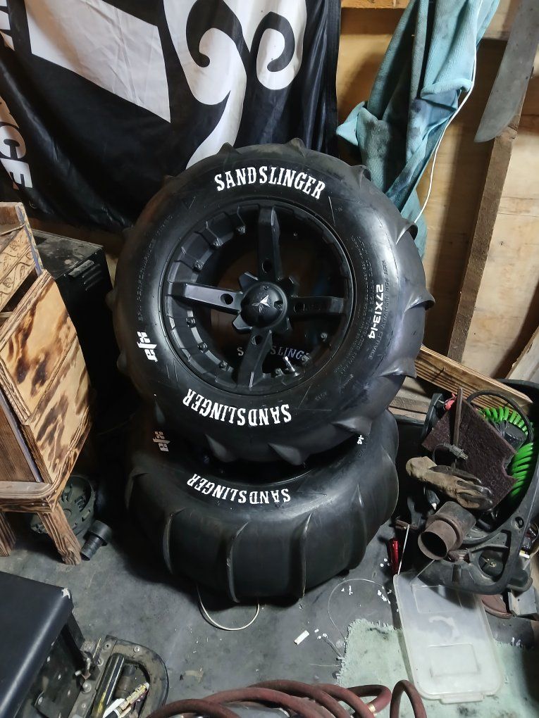 MSA SlingShot 27x13-14 Sand Slinger Sand Dune Paddle Tires (Pair)