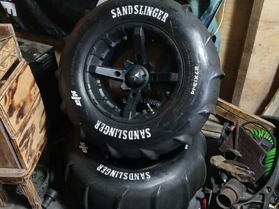 MSA SlingShot 27x13-14 Sand Slinger Sand Dune Paddle Tires (Pair)